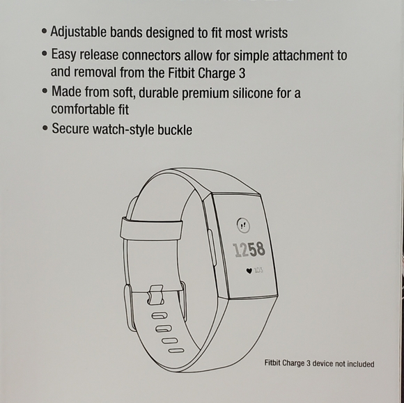 💙NWT WITHit 3 pack Silicone Bands for Fitbit 3 & 4 - Picture 3 of 3